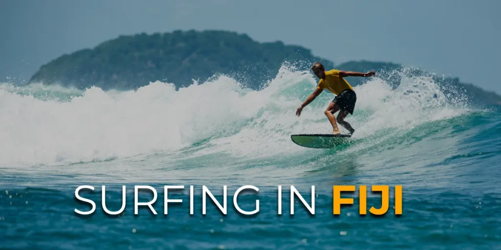 surfing in Fiji